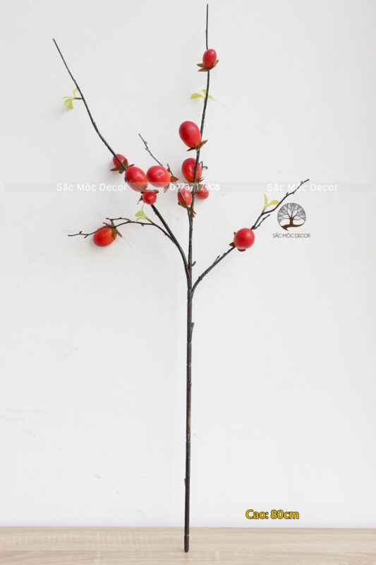 Cành Trái Hồng Giả 80cm