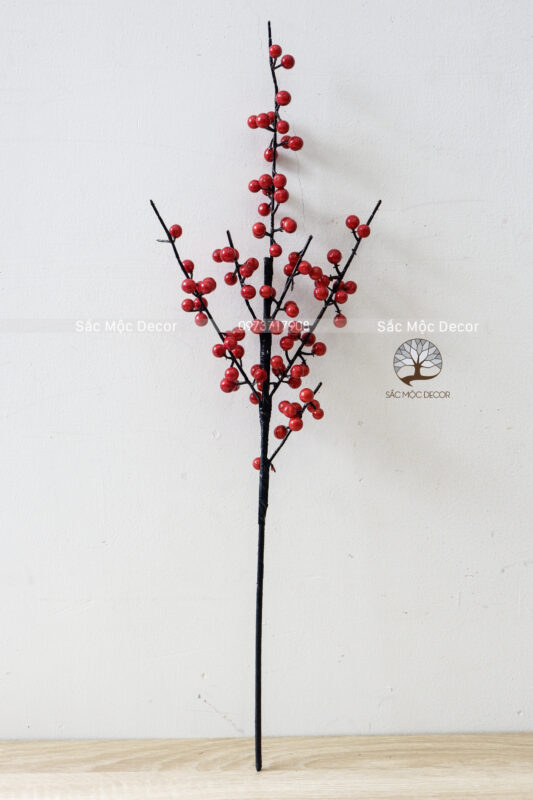 Cành Đông Đào Đỏ Thân Đen - Ảnh 2