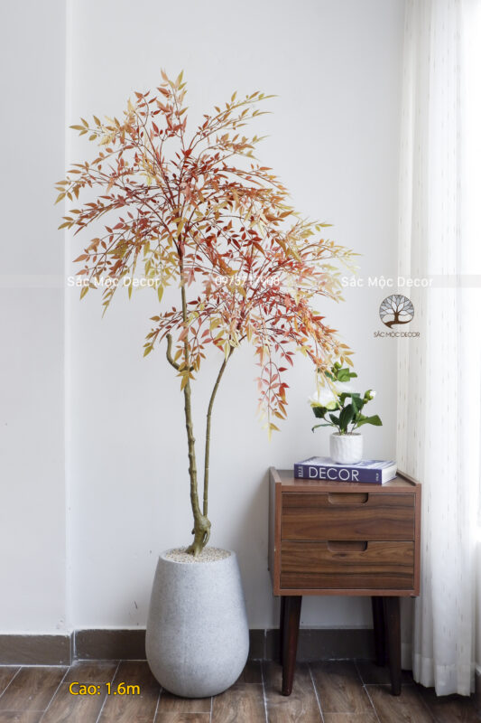 Cây Nam Thiên Trúc Lá Đỏ Giả Cao 1,6m