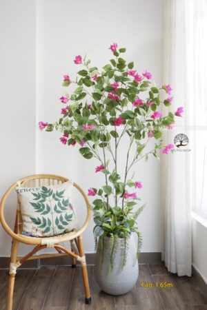 Cây Hoa Giấy Hồng Giả Cao 1,65m