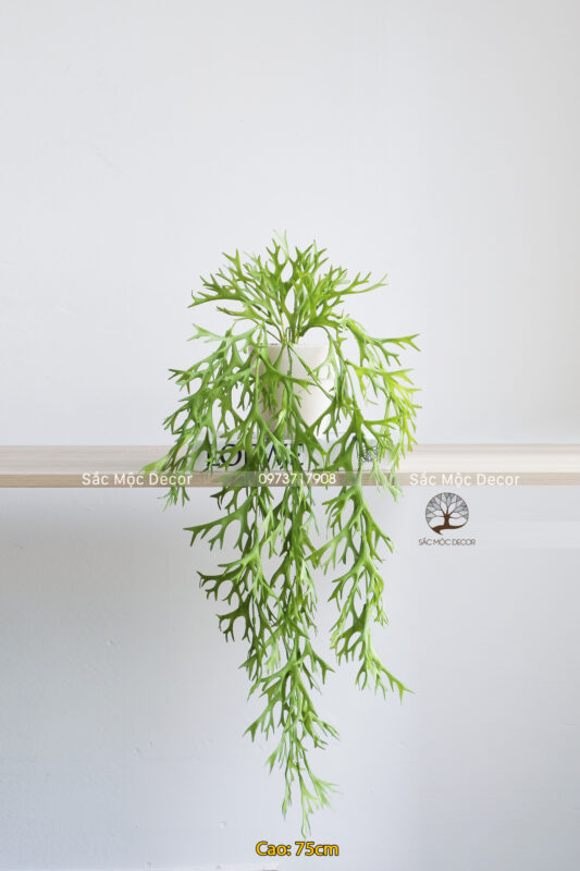 Chậu Dây Rũ Sừng Nai Giả Dài 75cm